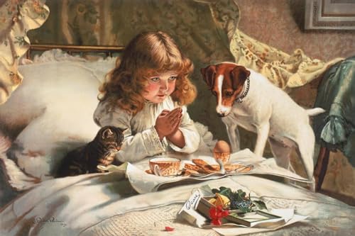 Suspense by Charles Burton Barber 24x16 Art Print