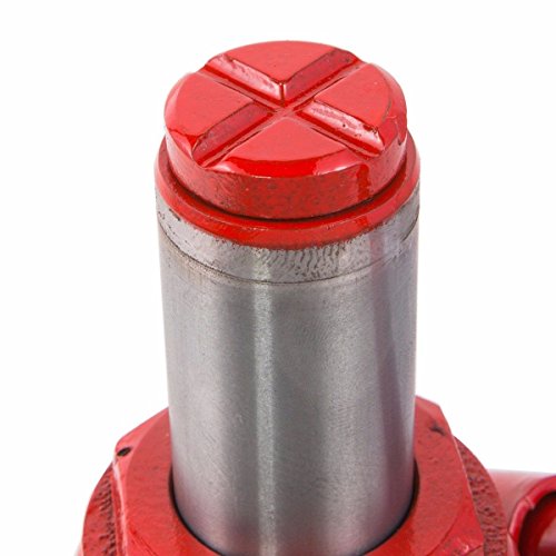 Image of XtremepowerUS 8 Ton Hydraulic Bottle Jack, Heavy-Duty Car Lift Jack with Long Handle, 16,000 lb Capacity for Cars, SUVs, Pickup Trucks, RVs, Trailers, Garage & Auto Repair, Red