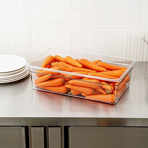 Restaurantware Met Lux 6 Inch Deep Food Pan, 1 Full-Size Commercial Food Storage Container - Freezable, Sturdy, Clear Plastic Cold Pan, Dishwashable, For Kitchens, Restaurants, Or Cafeterias #TOP7