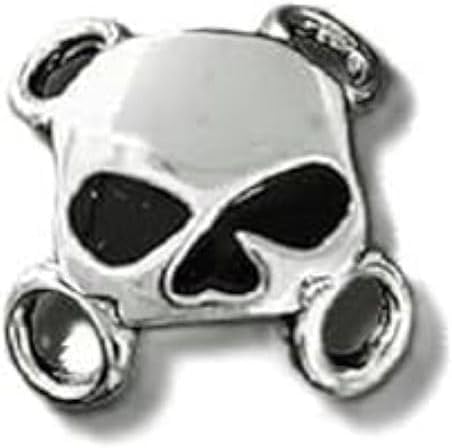 Miltacusa Black eye Half Skull Side LACE-UP Vest Extender Vest, Jacket and Boot Lace Up (6 PC)