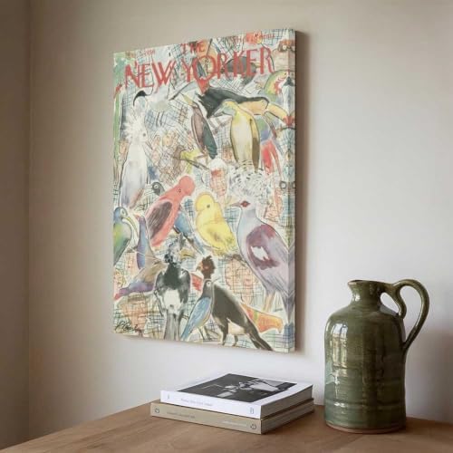 9W Yorker Magazine Poster Canvas Wall Art May 5, 1956 Birds On Tree — view 6