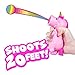 Hog Wild Pink Unicorn Ball Popper Toy - Includes 4 Soft Foam Balls - Squeeze to Pop Air Powered Balls Up to 20 Feet - Launcher Safe for Indoor/Outdoor Play - Easter Gift for Kids, Girls, Boys Ages 5+
