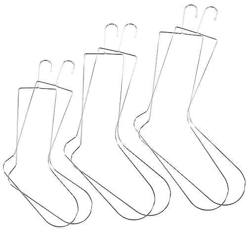 UPTTHOW Metal Sock Blockers for Knitting, 6-Piece Set