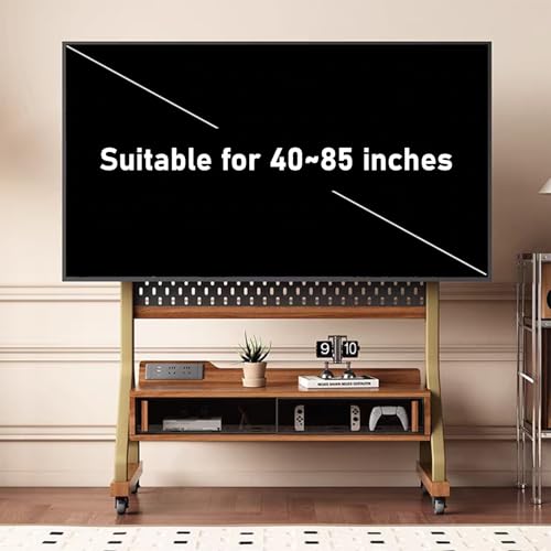 Soporte para TV rodante ajustable con ruedas miniatura 7