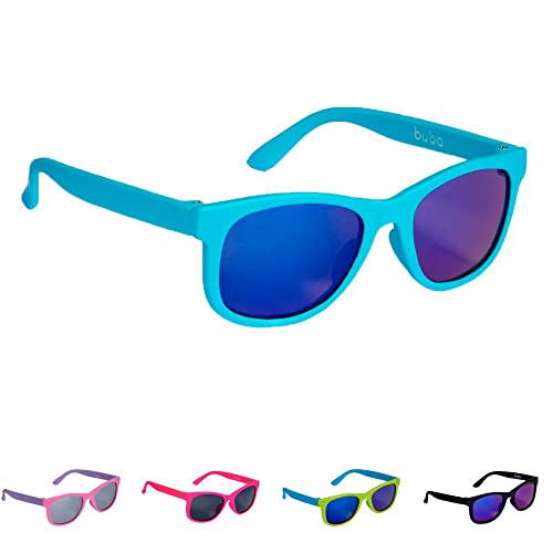 Óculos De Sol Para Bebê Armação Flexível Com Lenço e Estojo Proteção Uva Uvb Buba (3-36 Meses, Preto