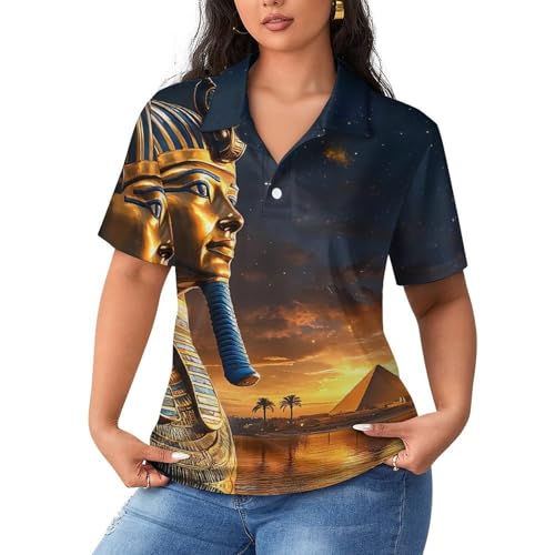 Polo de manga corta para mujer ideal para tardes de ocio y paseos con estilo de las pirámides
