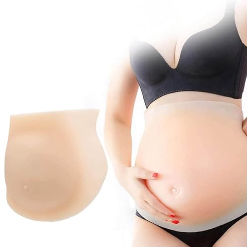 Ventre artificiel prothétique, faux ventre artificiel réaliste en silicone, sensation réelle, costume pour fête de Noël, fête de cosplay, accessoire de photographie,M(5-7month)