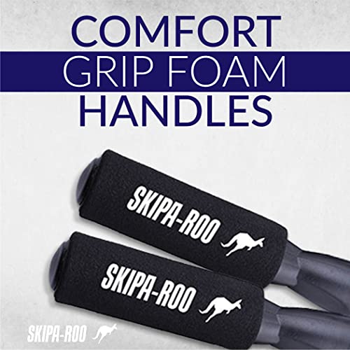 SKIPA-ROO JUMP ROPE - Workout Adjustable Fitness for Men and women equipment home in your gym cardio, boxing or x-training. Black - Home Fitness Guru SKIPA-ROO JUMP ROPE - Workout Adjustable Fitness for Men and women equipment home in your gym cardio, boxing or x-training. Black - Image 8