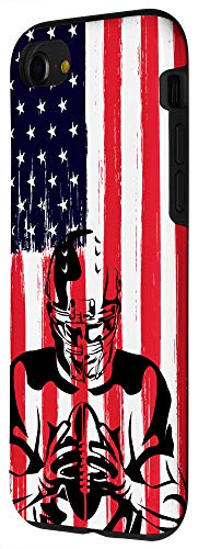 Iphone Se (2020) / 7 / 8 Cool Patriot Grunge Us Flag With American Football Player Case #TOP1