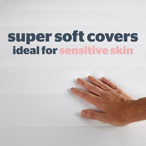 Protector de colchón doble pequeña Silentnight blanco ajustable para cama individual extra 6