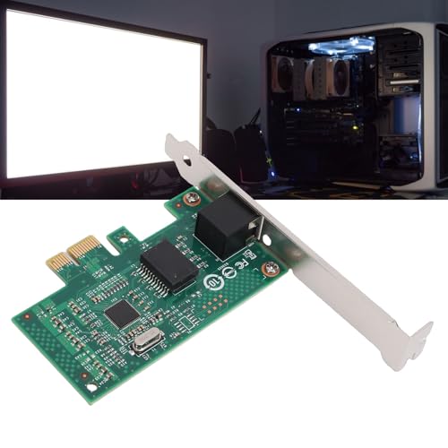 GOWENIC Adaptador de Red Ethernet Gigabit para Servidor, PCI Express 2.0 x1 con Controlador 82580 y Puerto RJ45 para OS X, Soporta VLAN QoS 10 100 1000Mbps miniatura 4