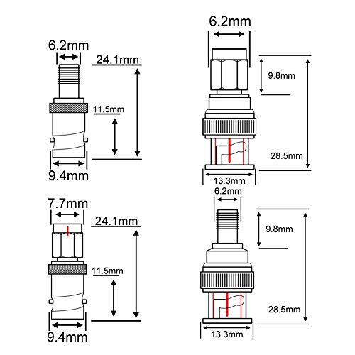 Adaptador onelinkmore SMA a BNC Kit 4 Piezas miniatura 2
