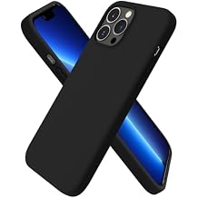 ORNARTO Compatible with iPhone 13 Pro Max Case 6.7", Slim Liquid Silicone 3 Layers Full Covered Soft Gel Rubber Case Cover 6.7 inch-Midnight