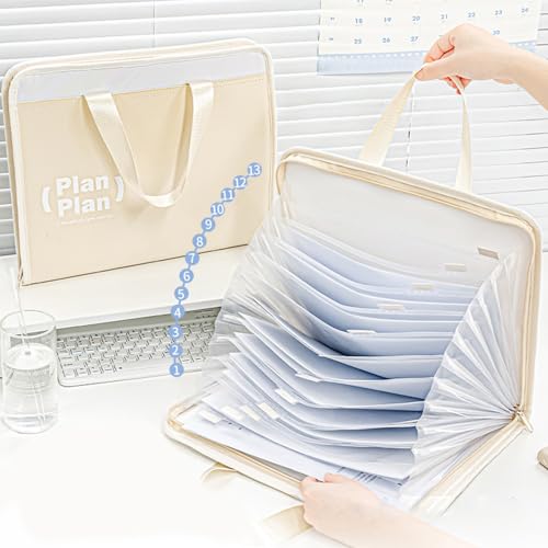 Organiseur de documents accordéon 13 positions trieur extensible bureau - 4