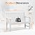 Psilvam 2-Person Poly Lumber Outdoor Bench with 700 Lbs Weight Capacity – Weatherproof Garden Seating for, Balcony Porch & Park, All-Weather Fade-Resistant Patio Furniture (White)