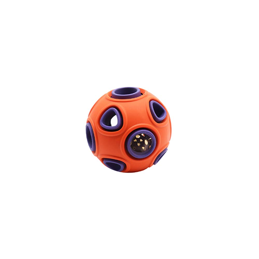 WishLotus Dog Ball Toy Dog Interactive Toy with Ring Bell Squeak Toys Dogs Rubber Bouncy Balls Pet Exercise