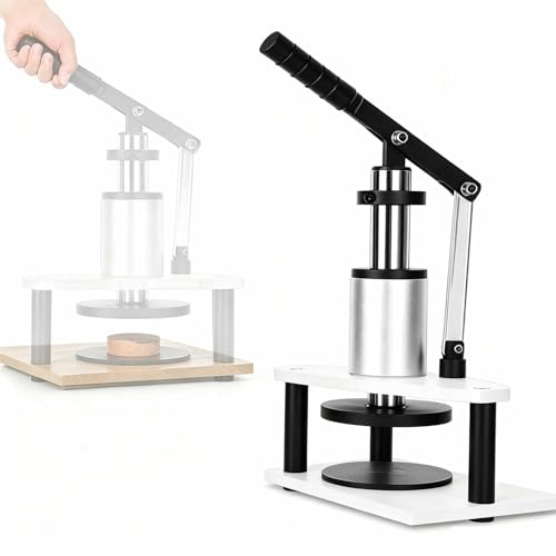 MRJYK Microscope Sample Flattening Device, High Precision Specimen Press Machine with ≤0.5mm Accuracy, Max Pressing Diameter 85mm, for Lab Specimen Processing in Industrial Applications