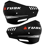 Tusk D-Flex Pro Replacement Plastic Handguard Shields w/Turn Signal Hole Black