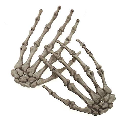 Aweilan Halloween Skeleton Hands -Fake Human Hand Bone Realistic Life Size Zombie Party Terror Scary Props Decorations Cover