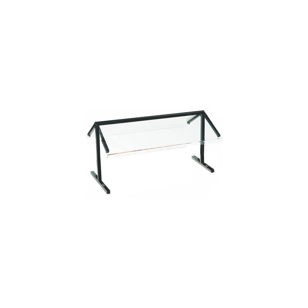 Carlisle FoodService Products Buffet Bar Double Sided Sneeze Guard for Catering, Buffets, Restaurants, Aluminum, 73.25 Inches, Black