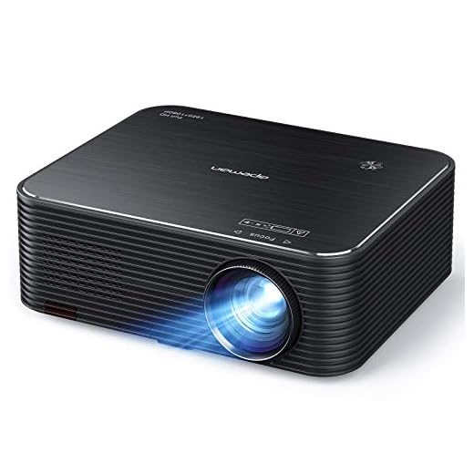 Projector, APEMAN Native 1920x1080P HD Portable Projector, Support 4K, 300" Screen for Home Theater/Outdoor Movie, 4D Electronic Keystone, 75% Zoom, for Smartphone,PC,Xbox,PS4,TV Stick(2021 Upgrade)