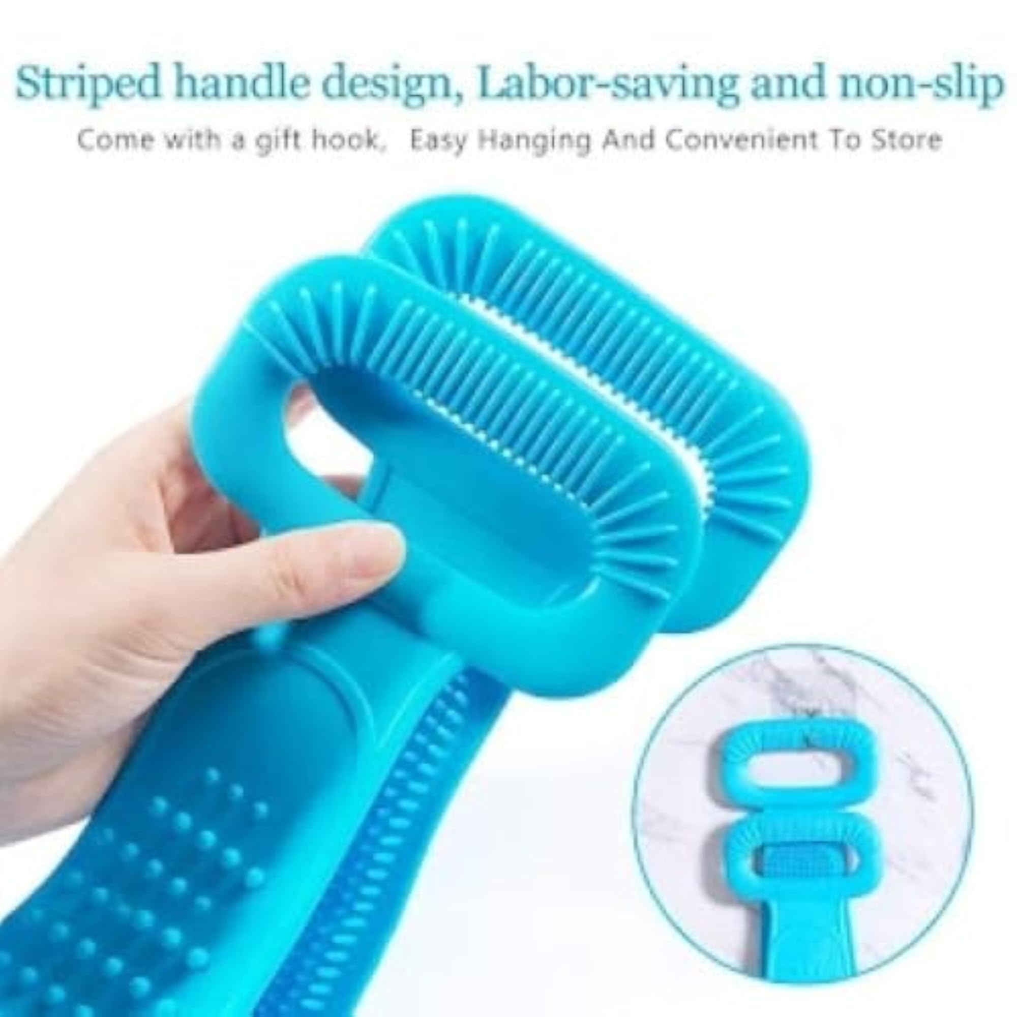 Silicone Back Scrubber Belt for Bath, Pack of 2