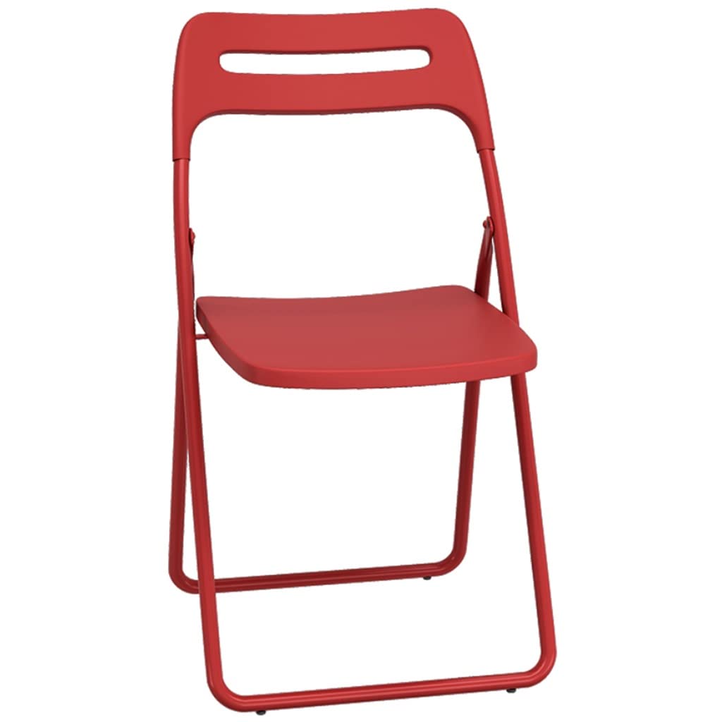 Chaise pliante de jardin et bureau rouge pour intérieur et extérieur
