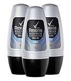 rexona deospray ohne aluminium 48 Stunden Schutz Rexona Men 3 x Deo Roll-On Maximum Protection Clean Scent Anti-Transpirant für Herren, 3er Pack (3 x 50 ml)