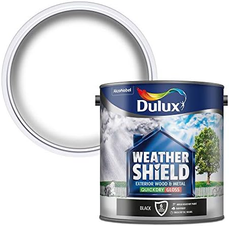 Dulux 5122157 Weather Shield Quick Dry Satin Paint, 750 ml - Gallant Grey