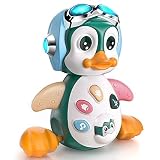 MOONTOY Musik Spielzeug ab 1 Jahr Geschenke für Mädchen Junge,Krabbel Musikspielzeug Babyspielzeug ab 10 12 18 Monate mit licht & Sound,Lernspielzeug für Kinder Geburtstag Geschenk ab 12 Monate