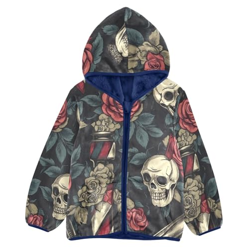 Barbershop Vintage Colorful Girls Fleece Jacket Girls Fall Jacket Girls Zip Up Hoodie Girls Sherpa Jacket 2-10T