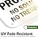 Warning Attention This Area Under 24 Hour LiveNo Soliciting No Trespassing Sign, 12x18 Inches, 55 mil thick HDPS (high density polystyrene), Made in USA by My Sign Center