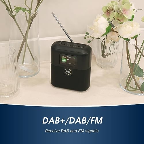 August MB330 Portable DAB & DAB+ Radio with FM, Rechargeable Digital Radio with Bluetooth, 60 Station Presets, RDS - Image 2