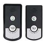 Eujgoov Drahtlose Türklingel mit Gegensprechanlage, Zwei-Wege-Kommunikation, 1000 Fuß Reichweite,...