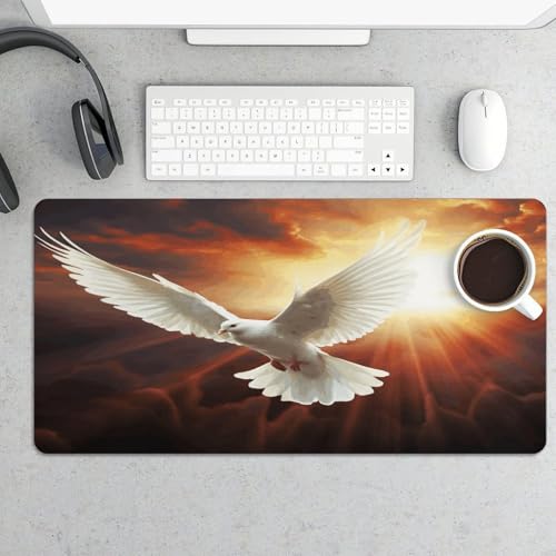 Dove Sun Art Desk Pad grande antideslizante de escritorio miniatura 5