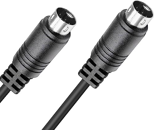 Traovien S-Video Mini-DIN 9-Pin Male to Male Audio Cable for TV Receiver Monitor Projector Audio and Video Receiver etc (Mini 9Pin Male to Male 10Ft/3m) by Traovien - Image 2