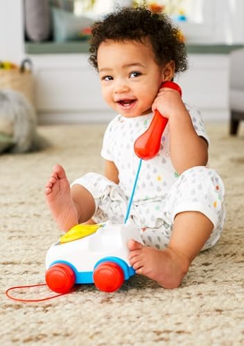 Fisher-Price Geveze Telefon Fisher-Price Eğitici Geveze Telefon, Sürüklenebilir, Klasik, Çevirmeli Oyun Telefonu FGW66 FGW66 - Görsel 2