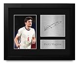 HWC Trading Harry Maguire England Gifts Printed Signed Autograph Picture for Soccer Fans and Supporters - US Letter Framed (ID-008000)