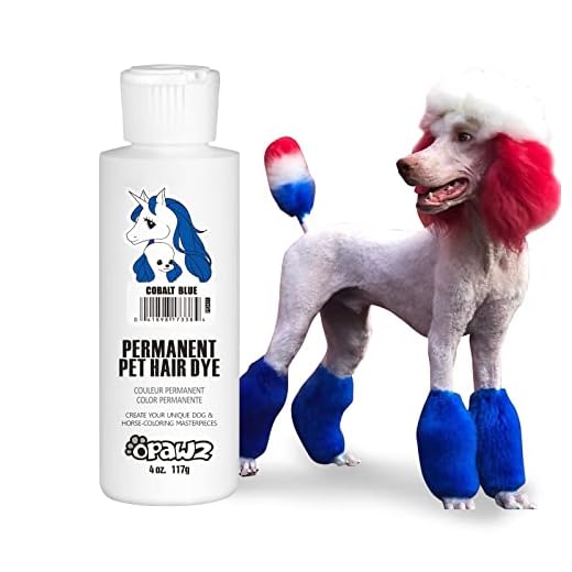 OPAWZ Permanent Dog Hair Dye, Pet Hair Dye Safely Used by Grooming Salons for a Decade, Pet Safe Dye Lasts Over 20 Washes, Bright Color for Dogs and Horses (Cobalt Blue)