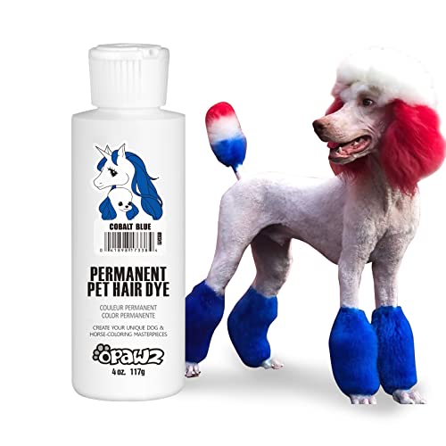 OPAWZ Permanent Dog Hair Dye, Pet Hair Dye Safely Used by Grooming Salons for a Decade, Pet Safe Dye Lasts Over 20 Washes, Bright Color for Dogs and Horses...