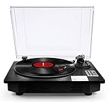 Vinyl Record Player Turntable with Bluetooth Input Output,LP Player with Speakers USB Vinyl to MP3 Encoding