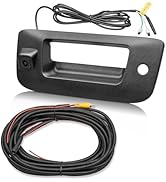 RED WOLF Tailgate Handle Reverse Backup Camera Fit for 2007-2014 Chevrolet Silverado GMC Sierra 1...