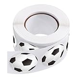 minkissy サッカー スポーツステッカー 500枚入り 防水粘着ラベル 剥がしやすいサッカークラフトシール 運動会や誕生日パーティー用装飾アイ