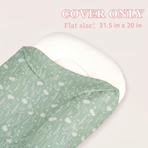 Image of Baby Lounger Cover Grils Boys, Soft and Comfortable Newborn Lounger Cover, Breathable and Stretchy Infant Nest Slipcover, Compatible with Snuggle Me Newborn Lounger, Cover Only (Dandelion)