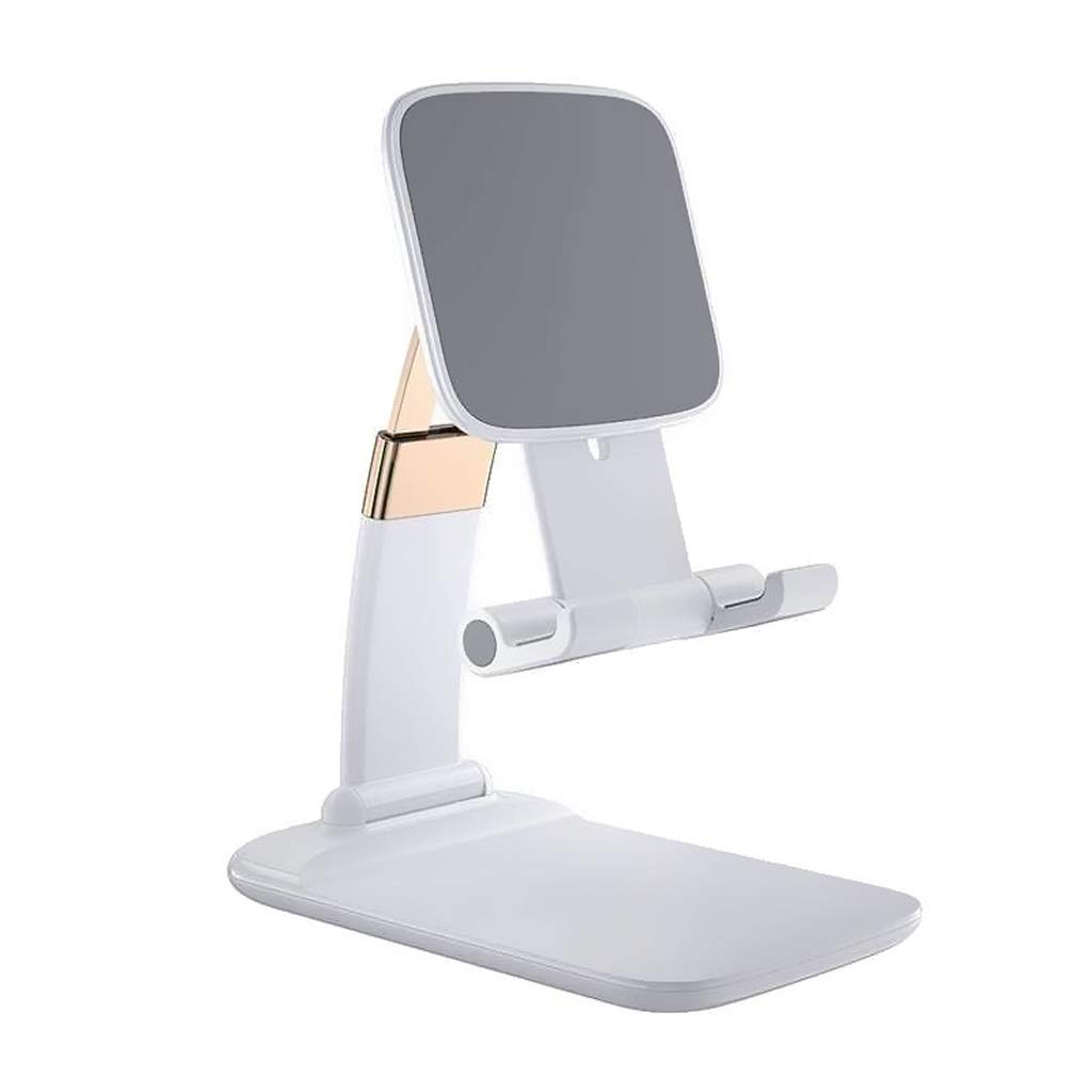 Support de bureau de métal pliable universel haut de gamme couleur Pearl White robuste