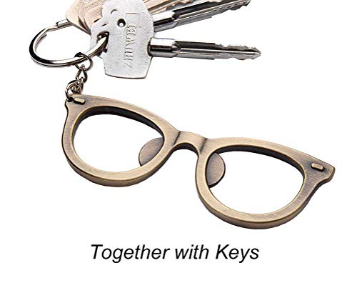 Sun Glasses Bottle Opener, Liangery Travelling Mental Beer Bottle Opener Keychain With Vintage Style #TOP5