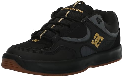 DC Men's Kalynx Zero Casual Skate Shoe, Black/Gold, 14 by DC SHOES - Used condition - CA$55.63