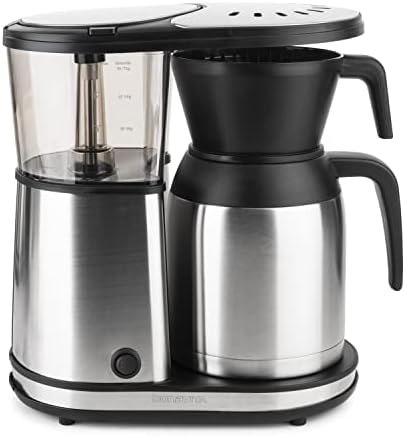 ---Bonavita 8 Cup Coffee Maker, One-Touch Pour Over Brewing with Thermal Carafe, SCA Certified, Stainless Steel (BV1900TS)