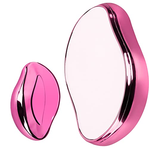 Crystal Hair Eraser For Women And Men, Crystal Hair Remover Magic Hair Eraser Portable Epilator Painless Exfoliation Hair Removal Tool For Arms Legs And Back - Fast & Easy, Reusable & Washable - Pink #TOP10