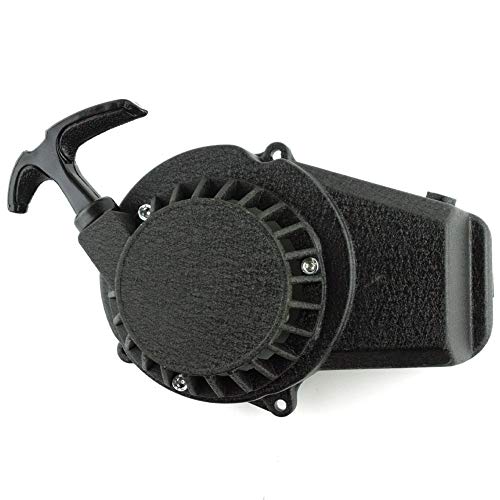 Pull de démarrage lanceur assemblée 2 temps 47cc 49cc noir - 5